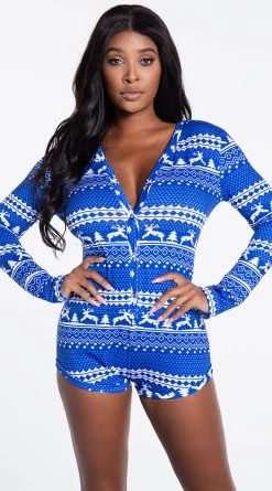 Yandy Ice Cold Romper -LEG AVENUE Shop YR E7242 BLUE 1 YANDY PS08192021